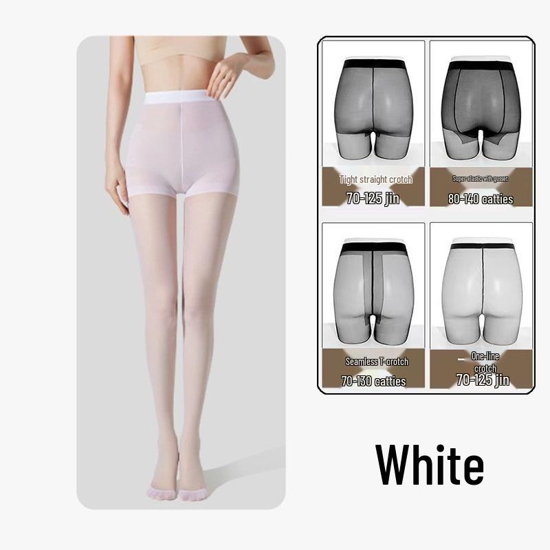 Anti-Haftananas Damen Ultra-Dünne Hochtransparente Nude-Feel Schwarze Seidenstrümpfe, Langlebig & Sexy mit Nicht-Rutschendem Schritt.