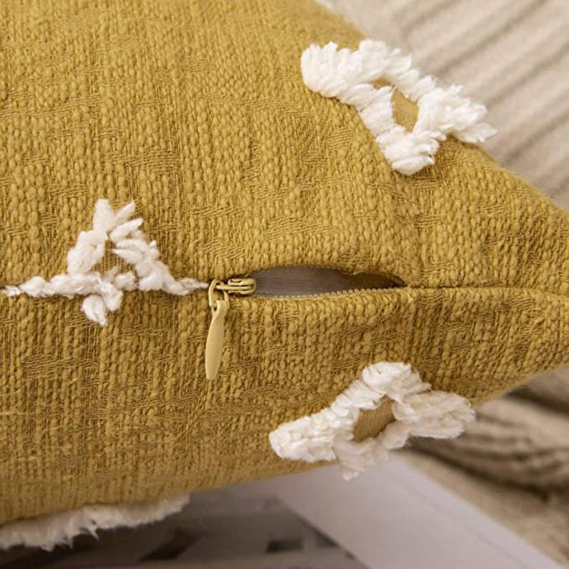 Moroccan Ins Style Star Pillow Case Home Model Room Cotton and Linen Pillow Office Nap Hotel Cushion Cover