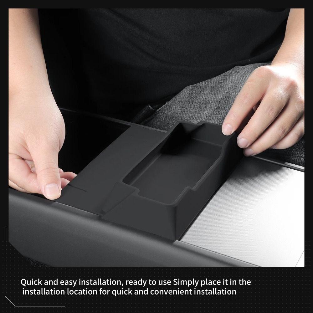 Rutschfeste Aufbewahrungsbox für Mittelkonsole Sonnenbrillen-Ablage für Tesla Model Y 2025 Autoinnenraum