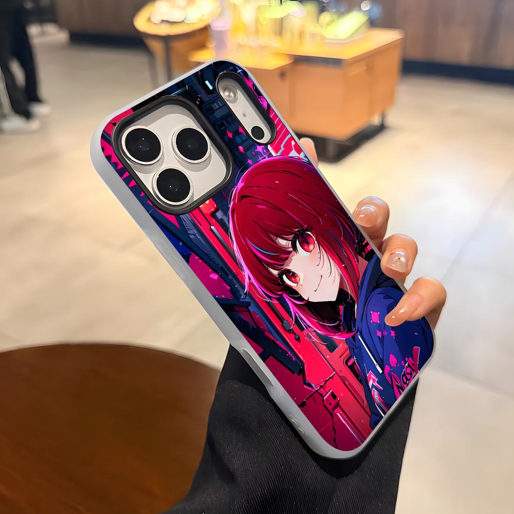 Oshi No Ko Kana Phone Case For IPhone 17 Air 16 E 15 14 Plus 13 12 11 Pro Max Jelly 2 In 1 Protective Case