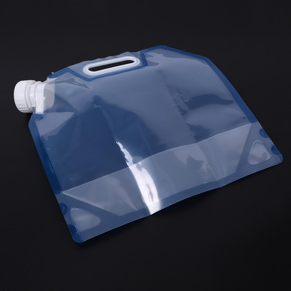 3L Portable Camping Hiking Folding Water Storage Lifting Bag for Survival Outdoor Travel Blue