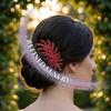 Sparkling Wedding Headband Leaf Design Women's Rhinestone Headpieces  Holiday Celebration