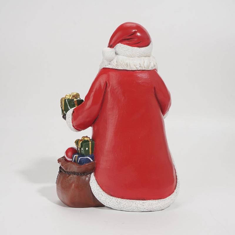 Santa Claus Toys Resin Ornaments Room Living Room Christmas Decoration Supplies European Holiday Gifts