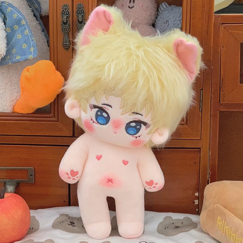 20cm Kawaii Plush Cotton Doll Idol Stuffed Star Figure Toys Signs Anime Magician Glasses Fat Body Doll Can Change Clothes Gifts