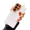 Samsung S26 Ultra Magnetic Leather Color Block Phone Case - Luxury Leather Texture Protective Cover