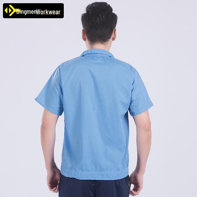 Arbetskläder Topp med Kort Ärm för Herr & Dam: Bilreparation & Rengöring med Anpassad Brodyr, Sommarstil