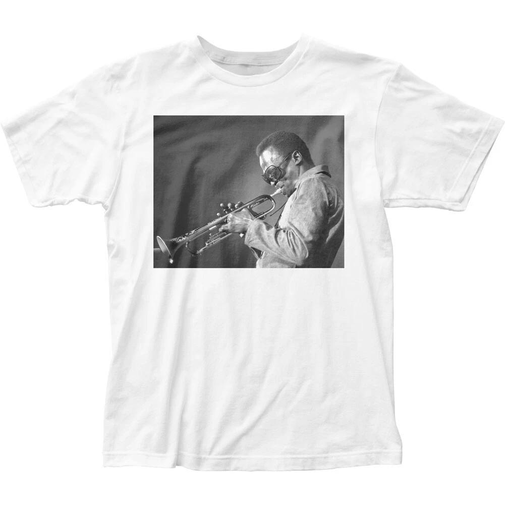Miles Davis Personality Portrait 1 Mens T Shirt Jazz Music Classic Tee White