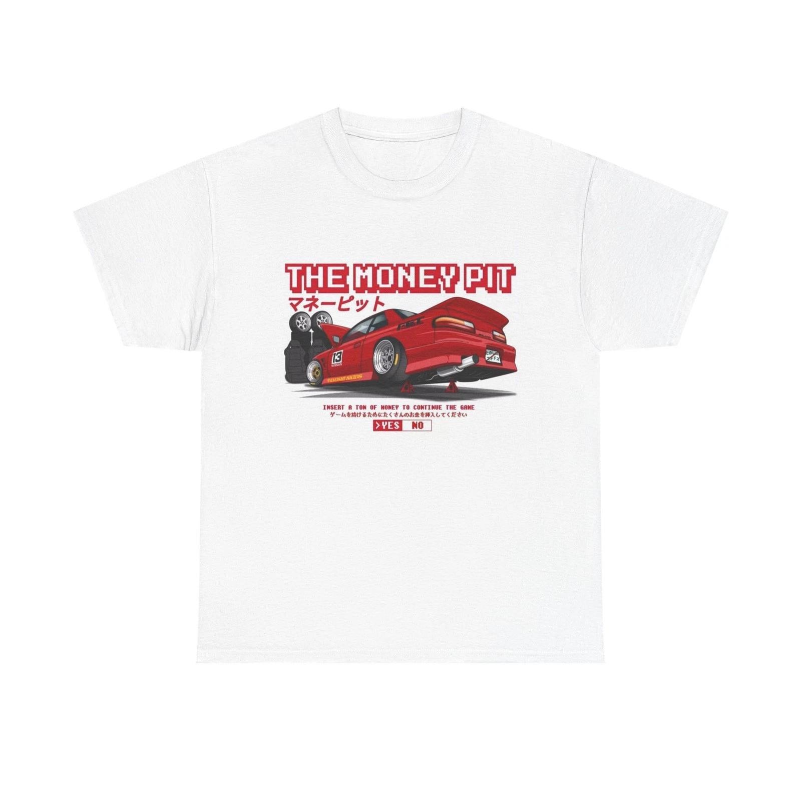 

The Money Pit JDM Cars Graphic T Shirt Unisex Heavy Cotton Tee Gift Vintage S