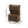 1/16 Dollhouse Bookcase Display Cabinet for Various Rooms Wood Furniture Accessory