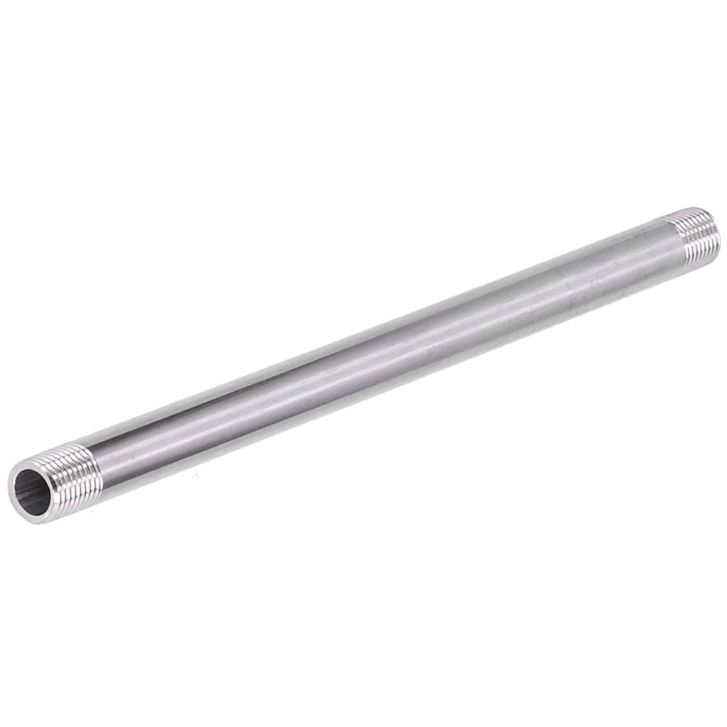 G1/4 Male Thread 20cm Stainless Steel Pipe Fittings Threaded Pipe Attachment Joint for Plumbing
