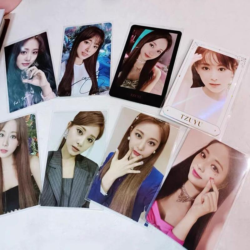 50 Stück Korea-Kartenhüllen, transparent, säurefrei, CPP, hart, 7,6 cm, holografische Schutzfolie für Fotokarten, Albumbinder