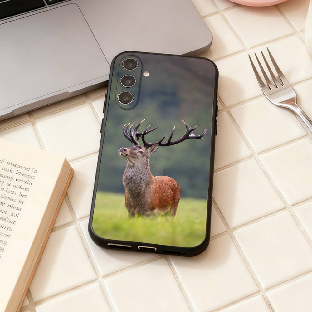 Deer Hunting phone Case For Samsung Galaxy A73,A72,A71,A70,A53,A52,A51,Others Soft Black Shell