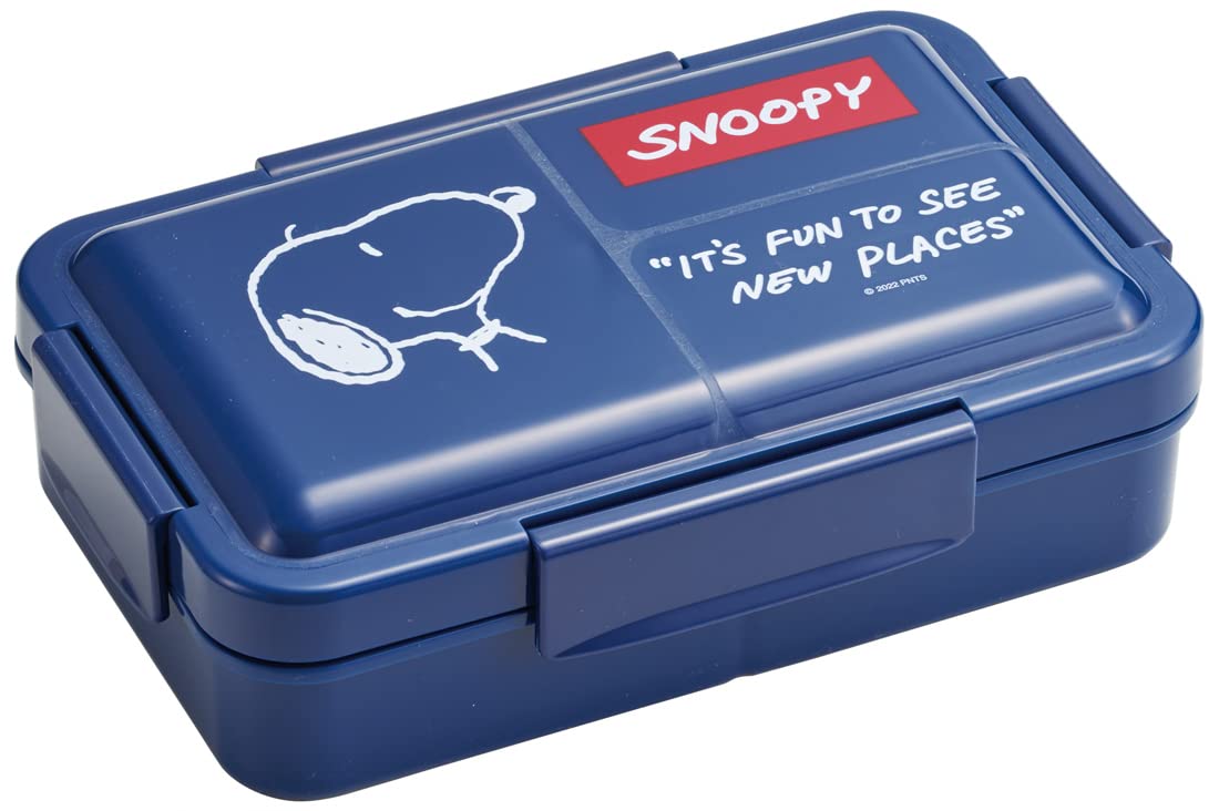 

Skater Men s Snoopy Navy Lunch Box, 850ml, Integrated Gasket, 4-Point Lock, Soft Filling, PALT9AG-A