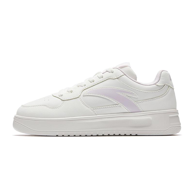 Anta Women Retro Casual Chunky Sneakers White Purple 922538004Q-1 35.5
