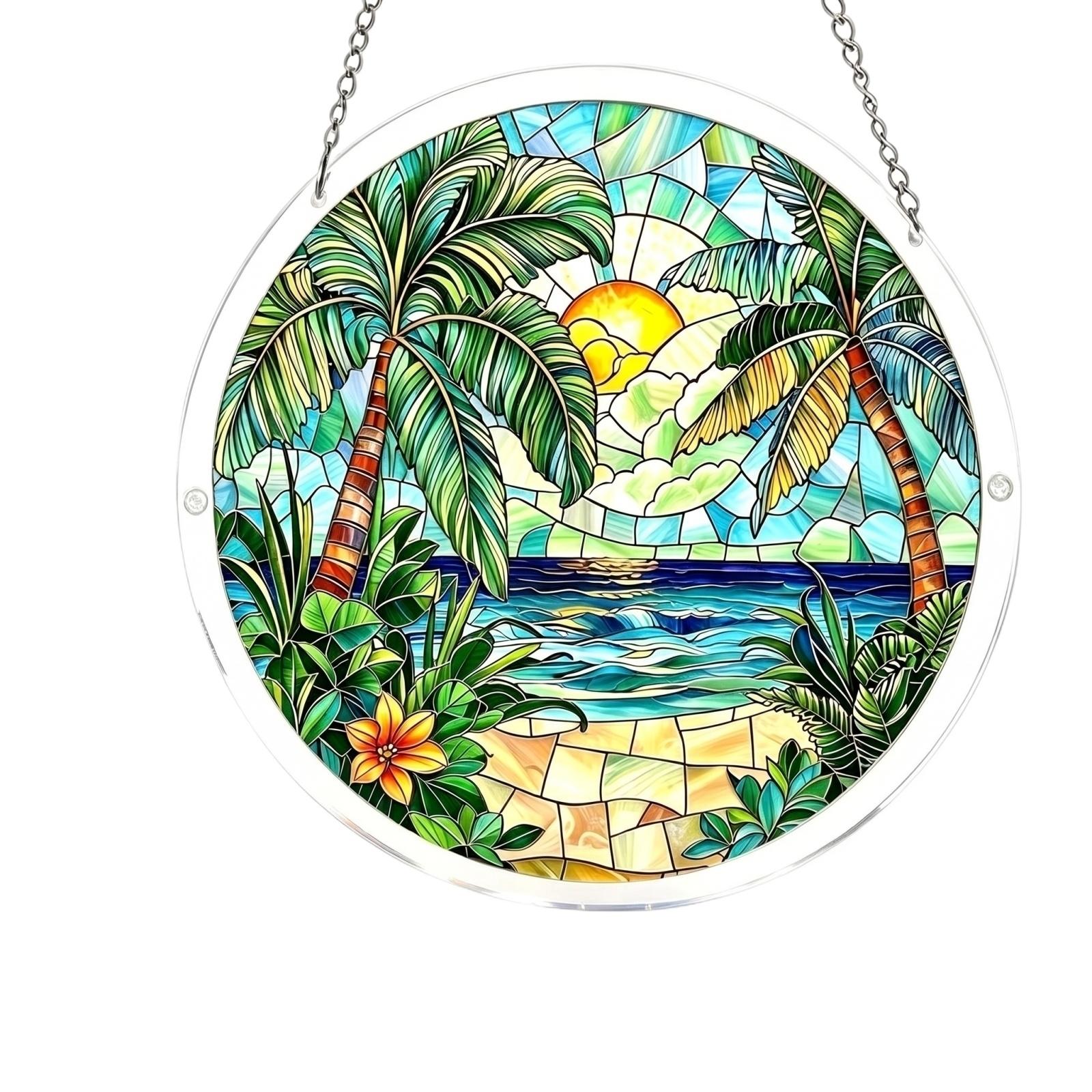 

Acrylic Sunshine Catcher Puzzle Hanging Decoration, Wall Art, Home Furnishing, Window Hanging Decoration One Size