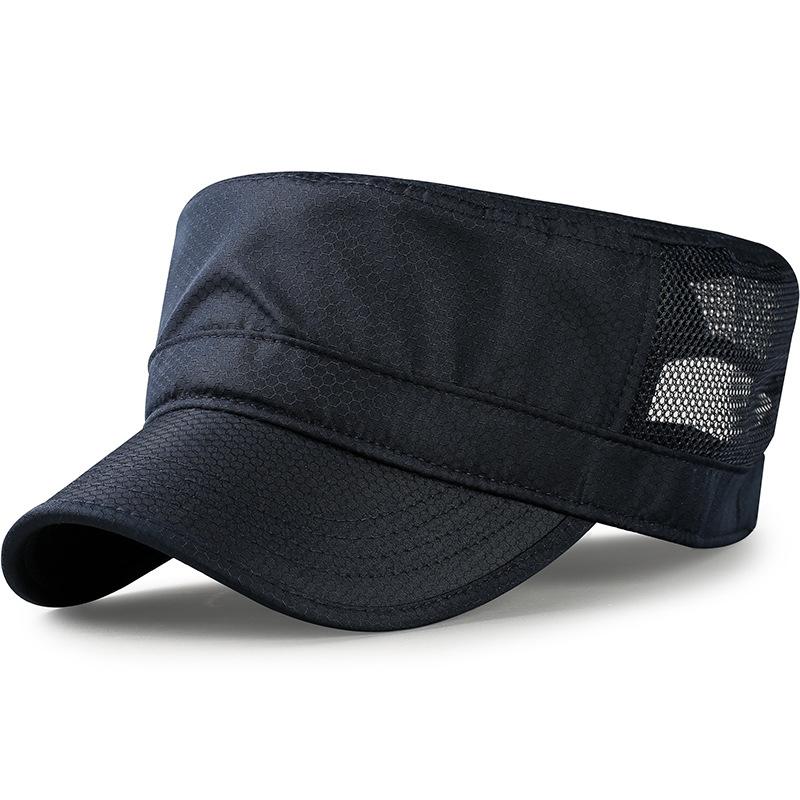 

Cadet Flat Hat Baseball Cap Summer Mesh Cotton Basic Trucker Dad Hats for Men Big Head Plus Size Oversize 56-61cm