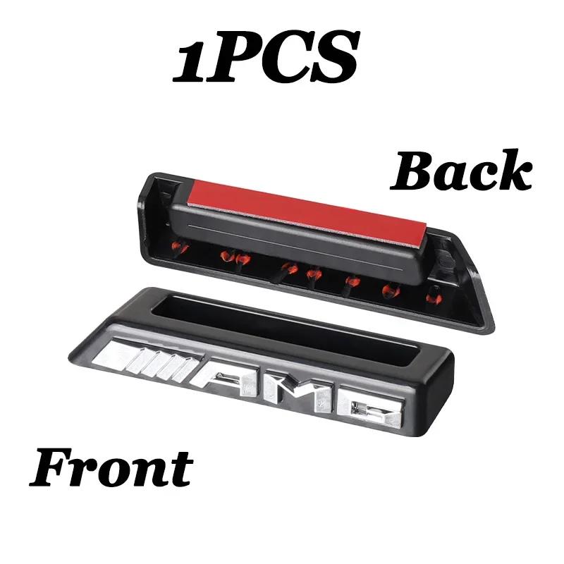 3D ABS Car Styling Front Grille Emblem Sticker Decoration Badge Auto Accessories for Mercedes Benz AMG W212 W176 W108 W222 W204 MZABC1