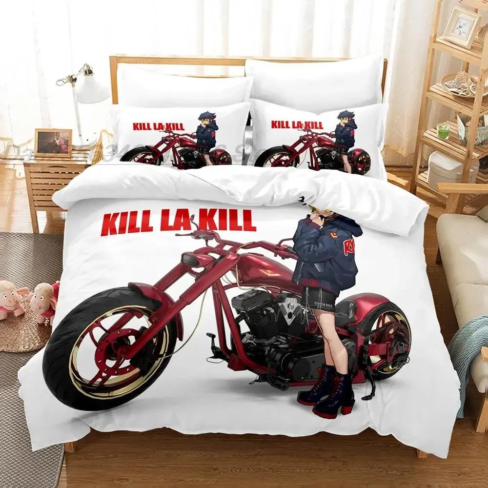 Fashion KILL La KILL Bedding Set,Duvet Cover Comforter Bed Set Quilt Cover Pillowcase,King Queen Twin Size Boys Girls Adultse