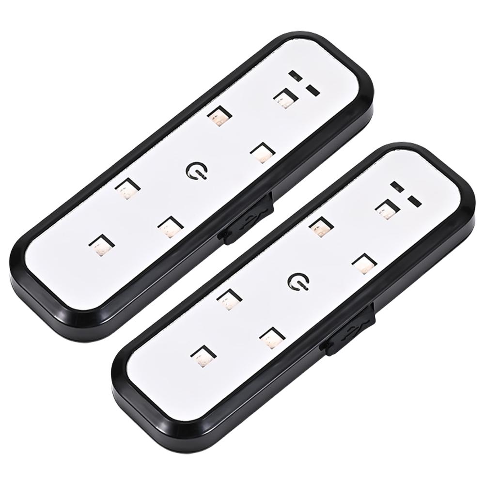 

1/2 шт. Автомобильные дверные фонари с зарядкой через USB, аварийный стробоскоп, сигнальная лампа, предупреждающая столкновение, атмосфера автомобиля, приветственный свет, противотуманные фары