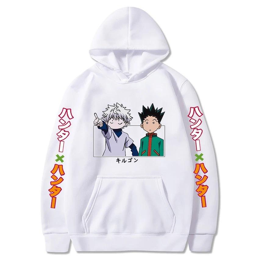 Hunter X Hunter Japan Anime Men Women Hoodies Harajuku Gon  Autumn Winter Fleece Streetwear