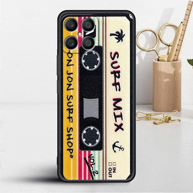 Mixtape Vintage Magnetic Tape Cassette Audio Case For Honor X8 X8a 90 X9a 8X 70 50 20 Magic5 Pro 9X P60 P50 Soft Phone Funda
