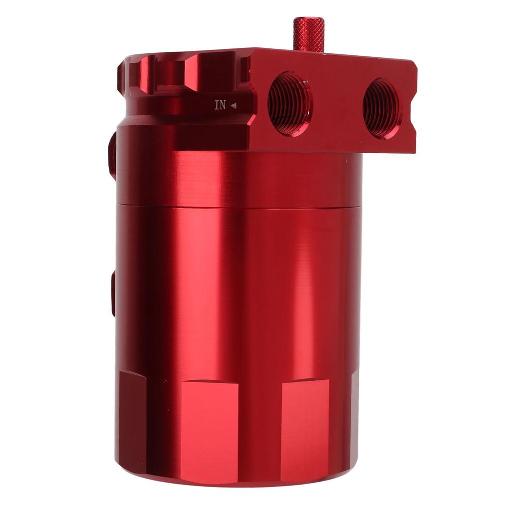 Oil Catch Can Aluminium Alloy Fuel Separator Reservior Trap Tank Replacement for Chevy Silverado 1500 Red