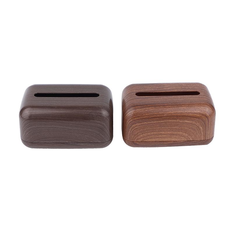 1Pc Retro Imitation Wood Tissue Box Living Room Paper Box Table Desktop Storage Bathroom Home Decoration Tissue Case