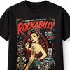 Rockabilly Pin Up Hot Rod Retro Rock N Roll Graphic Unisex TShirt