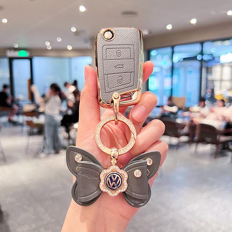 Volkswagen Polo, Lavida, Sagitar, Bora Key Cover Shell for T-Cross, Golf, and Women's High-End Buckle Bag.
