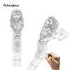 Silver Lion Head Resin Walking Cane Fashion Decorative Steel Stick Gentleman Lion Performance Stage Cane 93cm