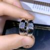 100 % fine tibetanske sølvringer rund kabal Cz Zircon Wedding Band Motesmykker for kvinner og menn