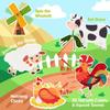 Nonwoven Farm Children'S Preschool Puzzle Quiet Book Felt Early Education Busy Board Story Nonwoven Book