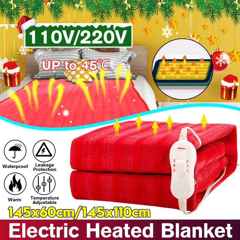 Buy Winter Electric Blanket Heater Single Body Warmer Heated Blanket Thermostat Electric Heating