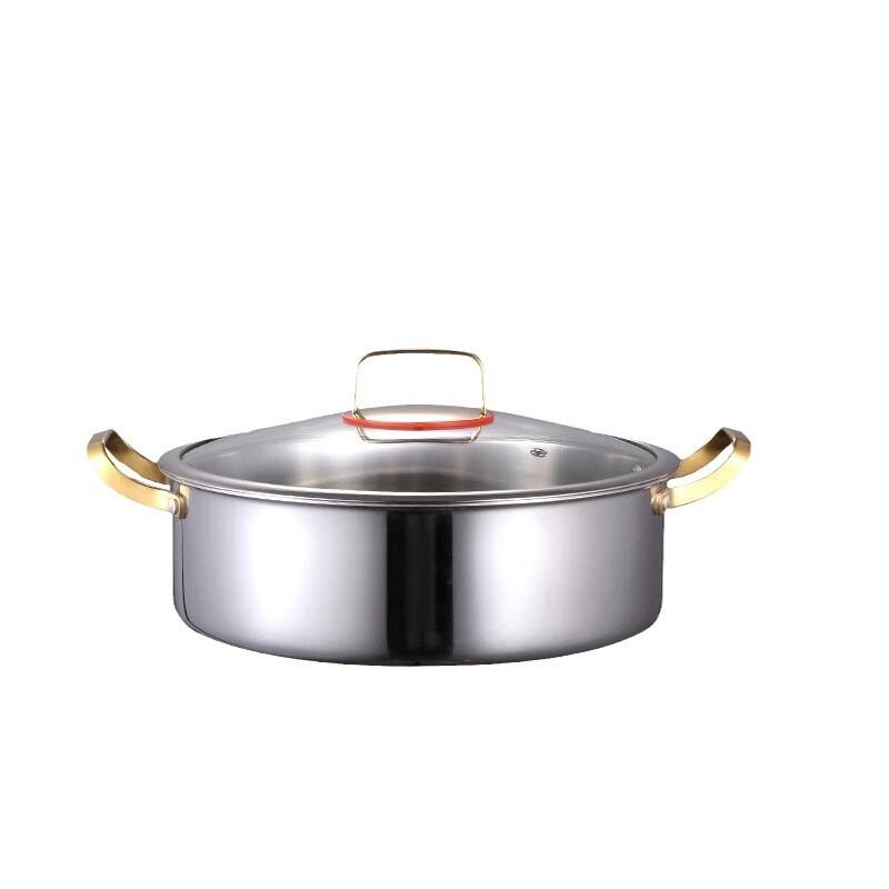 Zhishi 316L Stainless Steel Double-Handled Soup Pot