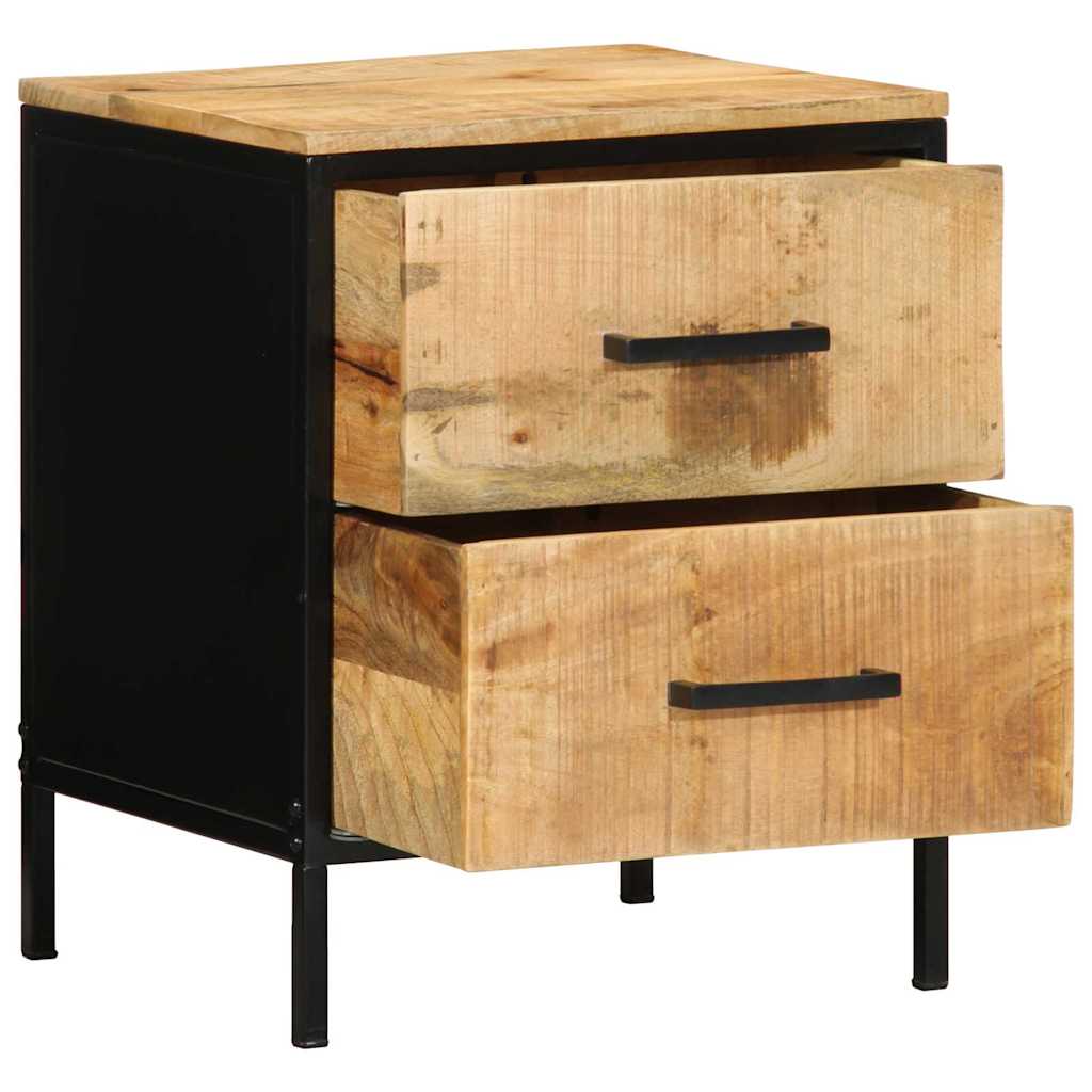 Nightstand Set 2 pcs Brown and Black 40 x 35 x 50 cm