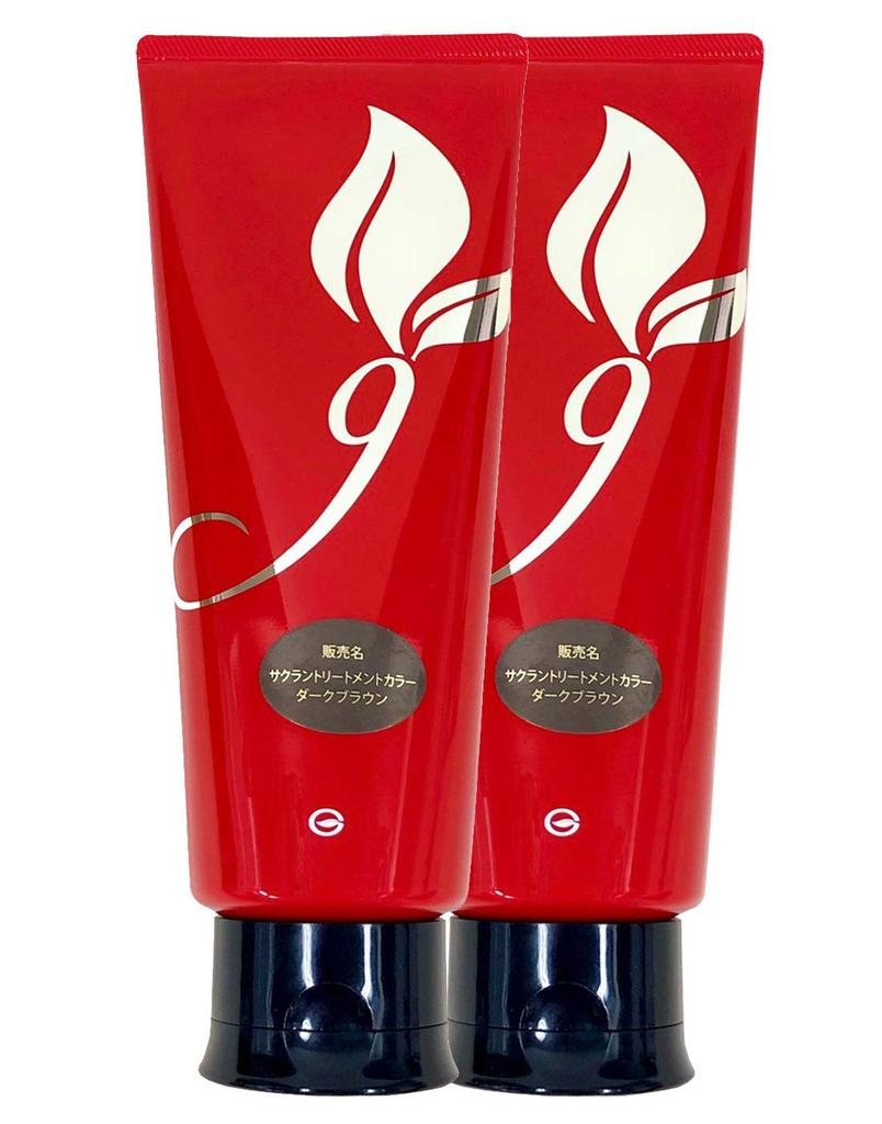 Gracia Sakuran Treatment Dark 200g of Color Color, Brown, (Set 2) Treatment, Plant-Derived Ingredients, Diamine-Free