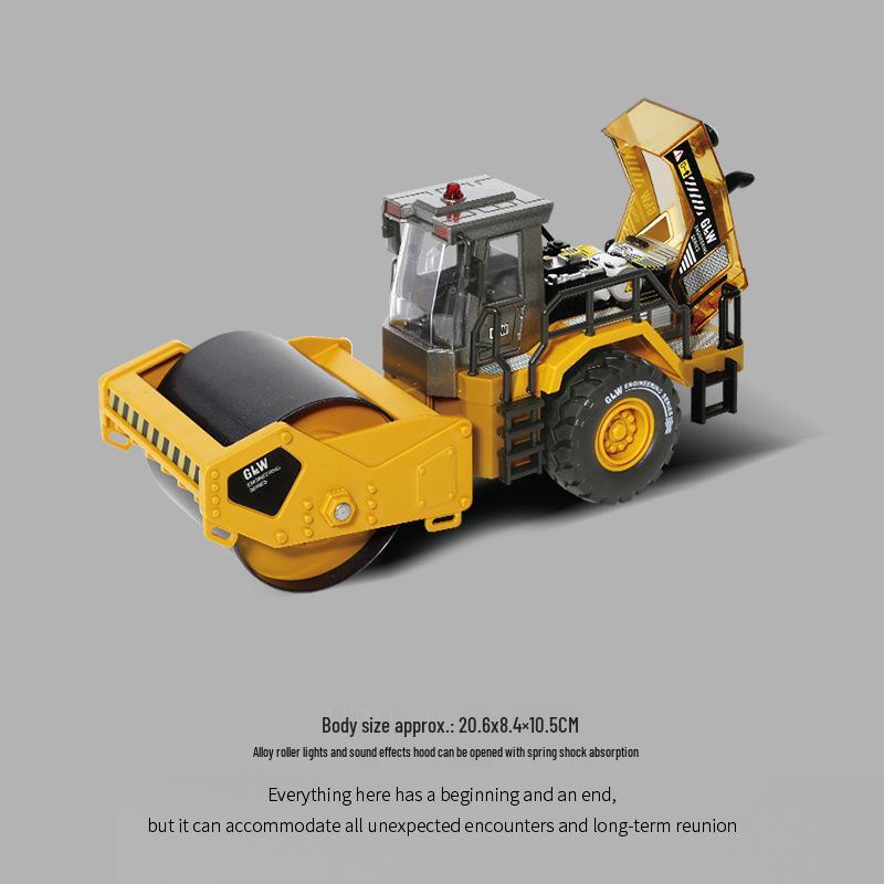 Steel Power Alloy Wheel Loader Toy - Bulldozer & Engineering Vehicle for Kids