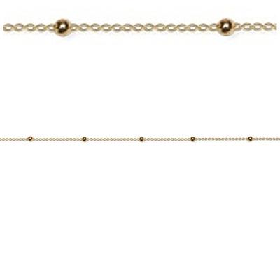 [R3921] - Gold Plated Bracelet 'Billes' - 19 Cm - 3 Mm