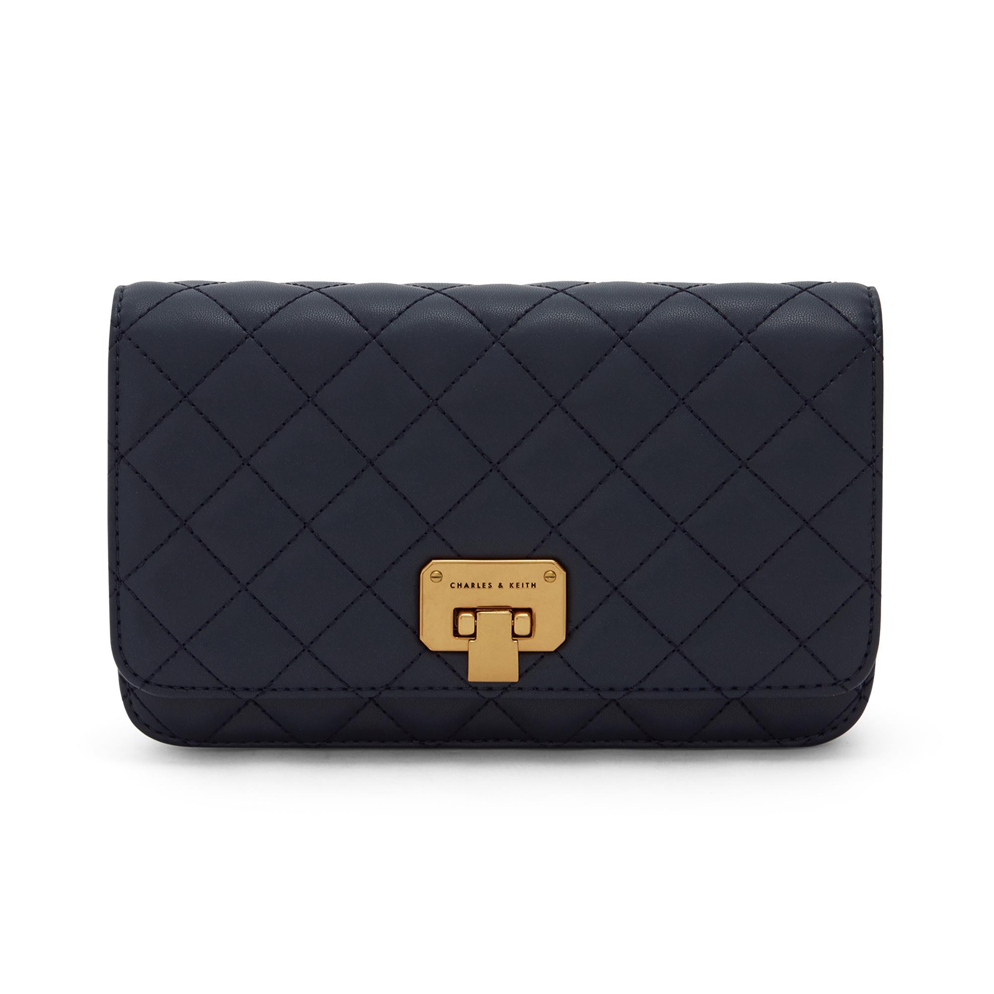 

New CHARLES&KEITH PU Small Square Bag Shoulder Bag Small Size Women s Navy Blue/malachite Green/pink/cream/mint Green CK2-70160093-3 19.1*4.1*9.9CM