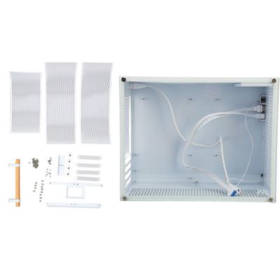 Caja MATX de 20,6 L con interfaz USB 3.0 tipo C y panel lateral de vidrio templado, caja Mini ITX de acero resistente para