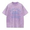 Unisexs  Summer Washed Vintage Short Sleeve g Heavy  Pure Cotton LooseFitting Beach Style Pattern TShirt
