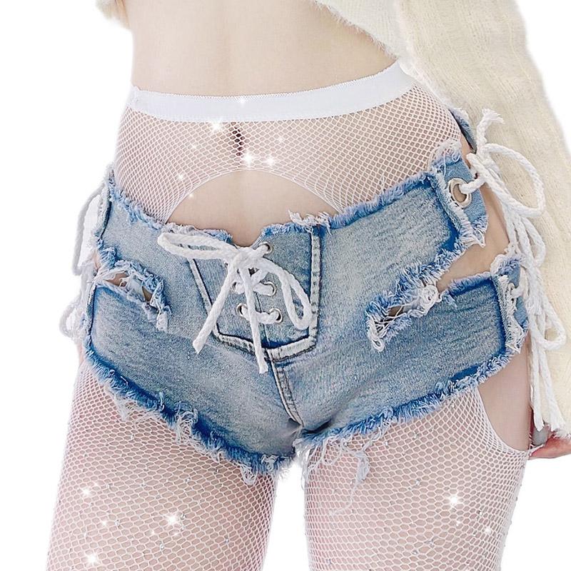 Pantaloni scurți din denim vintage, cu talie joasă pentru femei, pantaloni scurți, subțiri și scobitori, îmbrăcăminte de modă