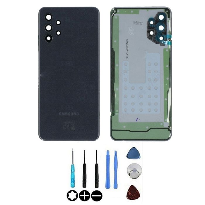 Cache batterie vitre arrière - SAMSUNG - Galaxy A32 5G (A326B) - Noir - Pièce de remplacement