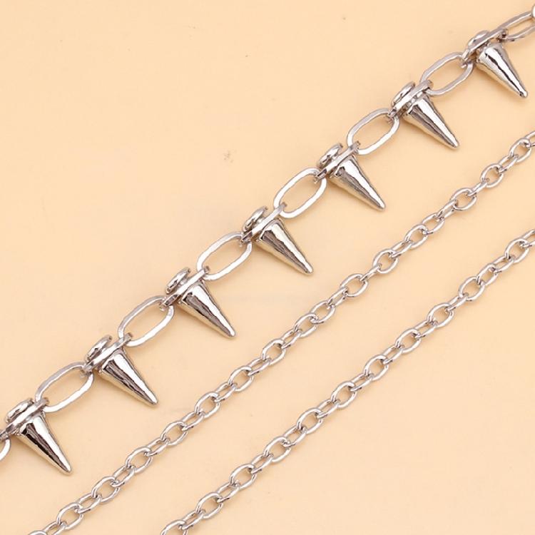 Long Metal Waist Chain Gothicism Waist Belt Punk Hook Trousers Pant Waist Link for Fashion Enthusiasts