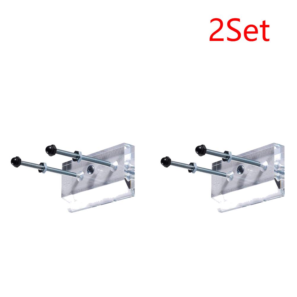 1-8 Set Skateboard Wall Hanger Clear Acrylic Wall Mount Skateboard Storage Holder for Skateboard Lovers Skateboard Display Rack