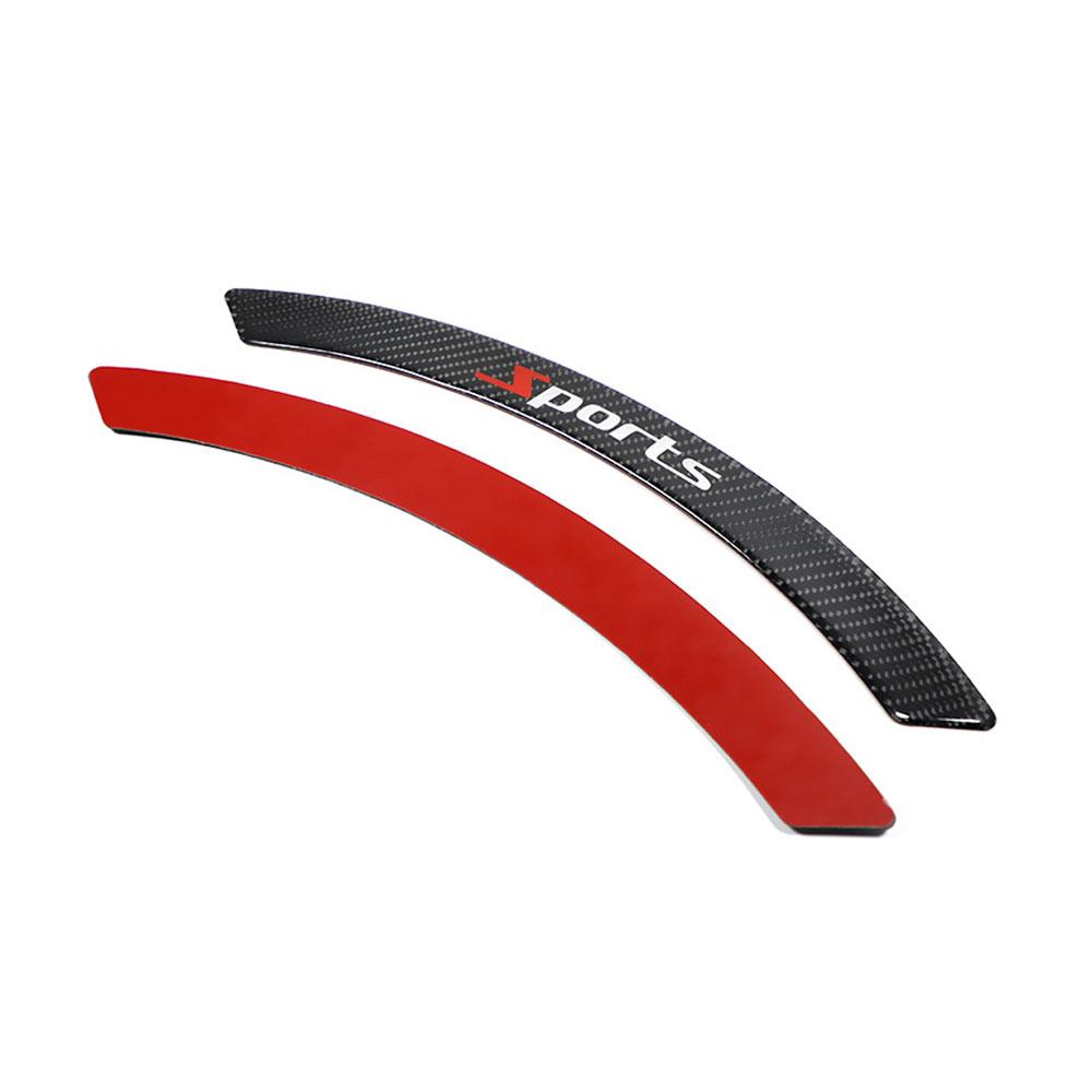 4x Car Wheel Eyebrow Anti-collision Sticker Decorative Decal Car Anti-scratch Protector Strips Auto Eyebrow Strips Stickers