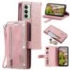 For Xiaomi Redmi 15 5G (Global) (169mm) Case 9 Card Slots Zipper Wallet PU Leather Phone Cover with Wrist Strap