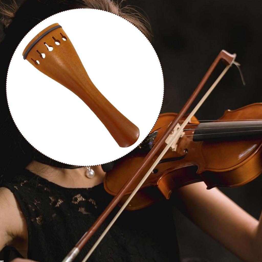 4/4 Violin Tailpiece 5 Strings Wood Sturdy,Lightweight Professional Easy to Install Musical