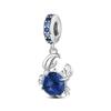 FitNew Original Bracelets 100% 925 Sterling Silver Oecan Blue Sea Turtle Starfish Mermaid Charms Beads DIY Jewelry Making