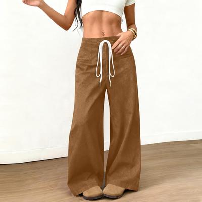 Women's Loose And Comfortable Casual Fashion Solid Color Pocketed Pants